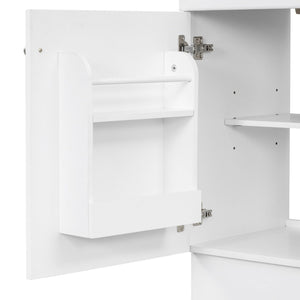 English Elm [video] Compact Sage Green Bathroom Vanity with Ceramic Sink Soft Close Cabinet White N759P237932K