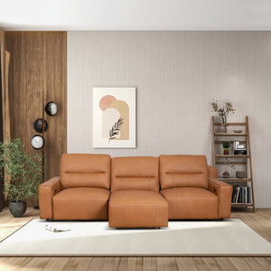 English Elm Grant Power Convertible Sofa Top Grain Leather Mid Century Queen Sleeper B183S00121