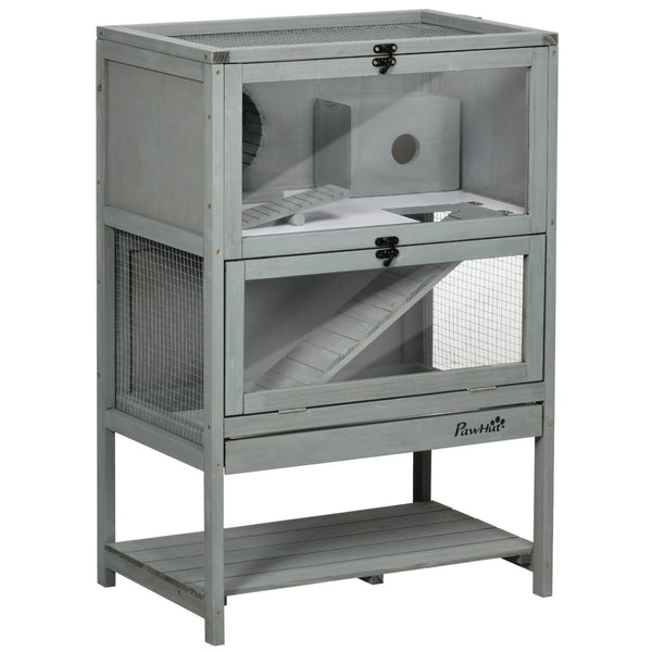 English Elm Pawhut 5-tier Small Pet Habitat with Tubes Tunnels Exercise Wheel and Carry Handles W2225P229303