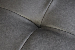 English Elm Genesis 85"W Black Pvc Fabric Sofa With Led Mood Lighting, Usb Ports, Storage Console & Cupholders B061S00868