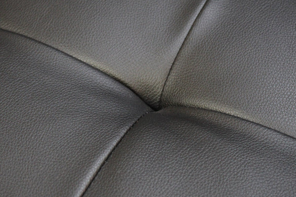 English Elm Genesis Modern Black Pvc Sofa Loveseat Set With Led Lights, Usb Charger, Cupholders & Storage Console B061S00869