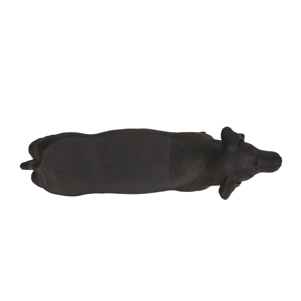 English Elm Christopher Knight Home® - MGO Labrador Dog Bench Lightweight Concrete Outdoor Seat in Matte Black — No Assembly, Durable Decor 72984.00