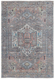 Feizy Rugs Percy Transitional Medallion Area Rug - Durable, Machine Washable, Stylishly Distressed Design For Any Space Taupe,Red,Brown Polyester,Cotton,Viscose Prc39ajfgrymltp00