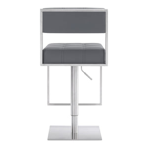 English Elm Michele Swivel Barstool Faux Leather Seat Pneumatic Height Adjustable Kitchen Island B2736P464876