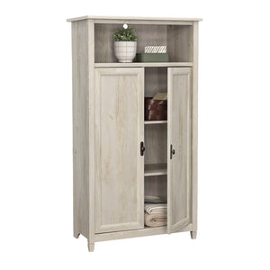 English Elm Storage Cabinet - Versatile Brown Finish With Adjustable Shelves For Organized Small Spaces & Elegance B356P367737-GIGA