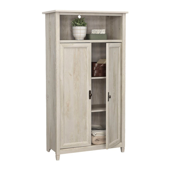 English Elm Storage Cabinet - Versatile Brown Finish With Adjustable Shelves For Organized Small Spaces & Elegance B356P367737-GIGA
