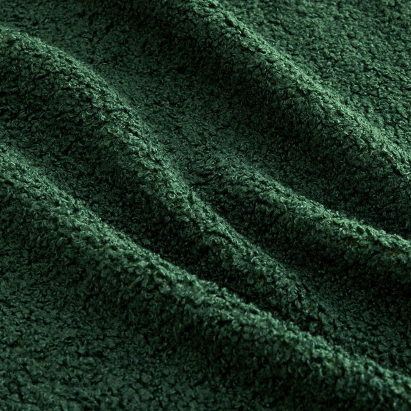 English Elm Boneless Sofa - 3-Seat Teddy Fabric Comfort, No Assembly, Ergonomic Design, Non-Slip Base, Green W714S01441