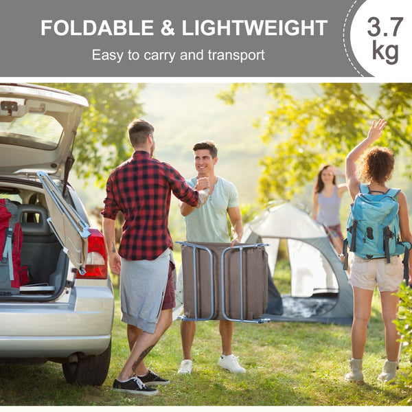 English Elm Outsunny Folding Chaise Lounge Chair - Adjustable 5-Position, Breathable Mesh, Portable Poolside Comfort W2225P174375-GIGA