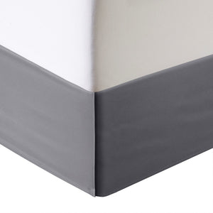 English Elm Printed Cotton Sateen Comforter Set Queen Grey/Peach Floral Print OEKO‑TEX Luxury Bedding with 3 Decorative Pillows and Bedskirt B03597062