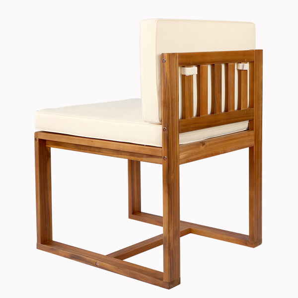 English Elm Christopher Knight Home® - Patio 5-Piece Dining Set: Elegant Acacia Wood Table & Chairs In Warm Teak Finish For Outdoors N779P195372B-2_64274.00