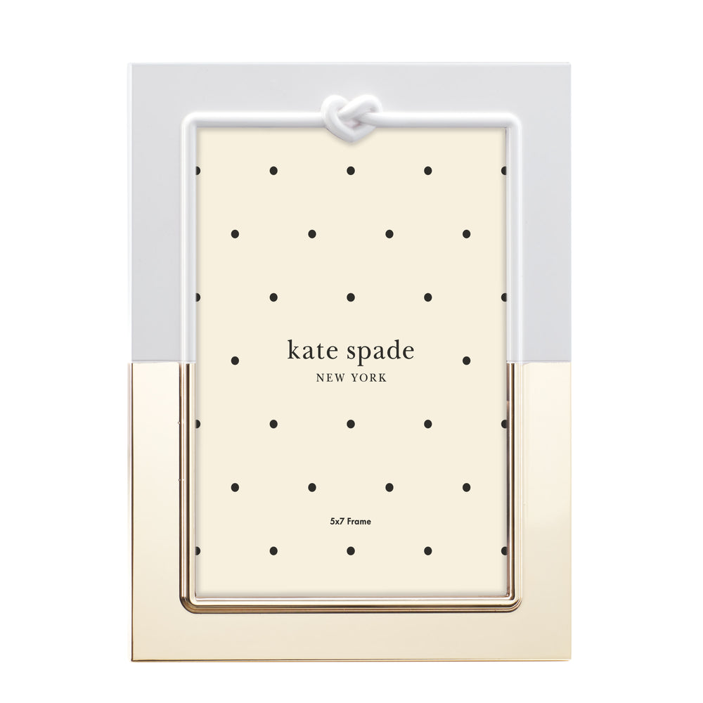 Lenox With Love Metal Photo Frame Knotted Heart Motif Elegant Vanity or Nightstand Accent 890009