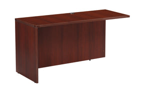 OSP Home Furnishings Napa Modular Return Shell Seating Unit for Lounge and Reception Contemporary Style 42"X20"X29"  Mahogany NAP-46-MAH