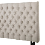 Christopher Knight Home® - Noble House - Jezebel Glam Fabric King/Cal King Headboard, Sand