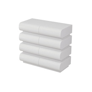 English Elm 8 Modern 8-Drawer Dresser for Bedroom with Handle-Free Design, Spacious Chest for Organized Living White W757P235729