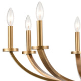 Erindale 30'' Wide 8-Light Chandelier - Natural Brass 89047/8 Elk Lighting