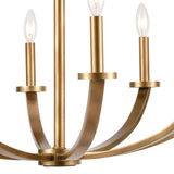 Erindale 30'' Wide 8-Light Chandelier - Natural Brass 89047/8 Elk Lighting