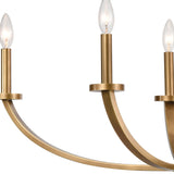 Erindale 36'' Wide 6-Light Linear Chandelier - Natural Brass 89048/6 Elk Lighting