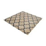 Wego Handwoven Wool Rug in Natural and Black 8905-054 Elk Home