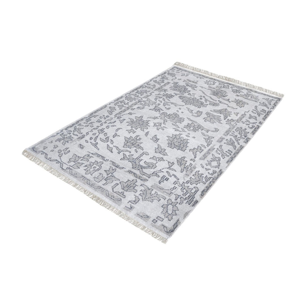 Harappa Hand-knotted Wool Rug in Grey 8905-274 Elk Home