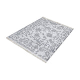 Harappa Hand-knotted Wool Rug in Grey