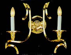 European Crafted 13'' High 2-Light Sconce - Brass 8905/2 Elk Lighting