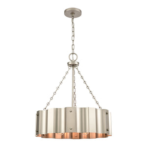 Clausten 21'' Wide 4-Light Chandelier - Matte Nickel 89057/4 Elk Lighting