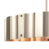 Clausten 37'' Wide 4-Light Linear Chandelier - Matte Nickel 89058/4 Elk Lighting