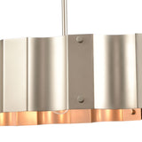 Clausten 37'' Wide 4-Light Linear Chandelier - Matte Nickel 89058/4 Elk Lighting