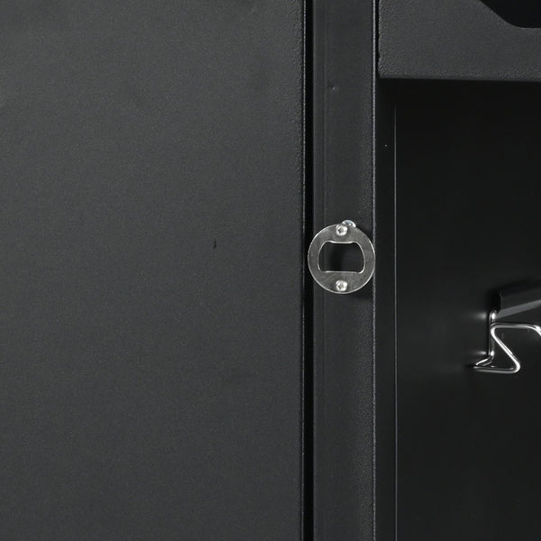 English Elm K&K Outdoor Kitchen Island with 304 Sink, Thick Stainless Top, Spice Rack, Trash Holder, Locking Wheels, BBQ Prep Station N707P270780B