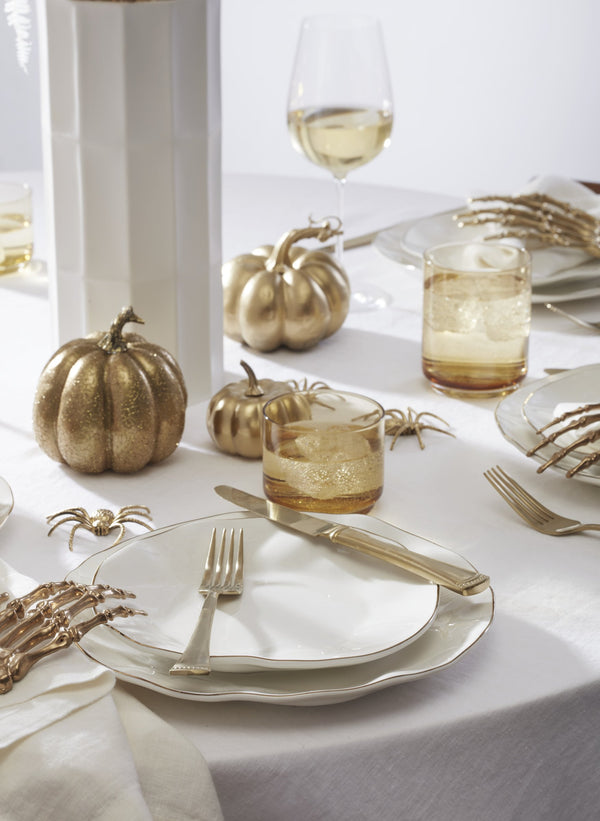 Lenox Blue Bay Porcelain Dinnerware Set with Gold Accent Rim and Elegant Motifs for Stylish Dining White 890713