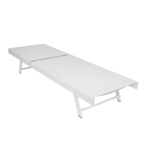 English Elm Outdoor Reclining Chaise Loungers Set of 2 with Steel Frame and Textilene Fabric N770P395917K