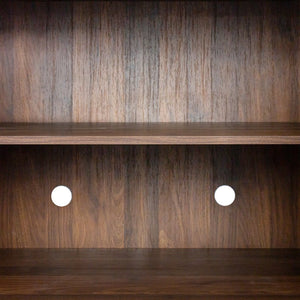 English Elm 62.99In Kitchen Pantry Cabinet - Stylish Walnut Buffet With Multi-Level Storage For Any Room W331S00157