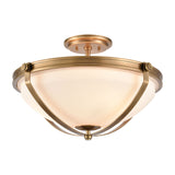 Connelly 19'' Wide 3-Light Semi Flush Mount - Brass 89115/3 Elk Lighting