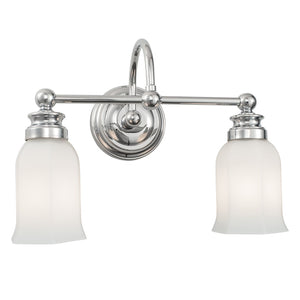 Emily 15'' Wide 2-Light Vanity Light - Chrome 8912-CH-HXO Norwell