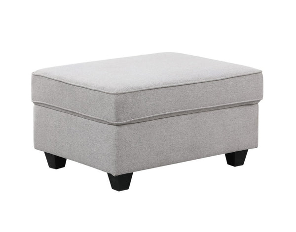 English Elm Leo 8 Piece Modular Sectional Sofa with Ottoman in Soft Linen for Living Rooms B061S00306