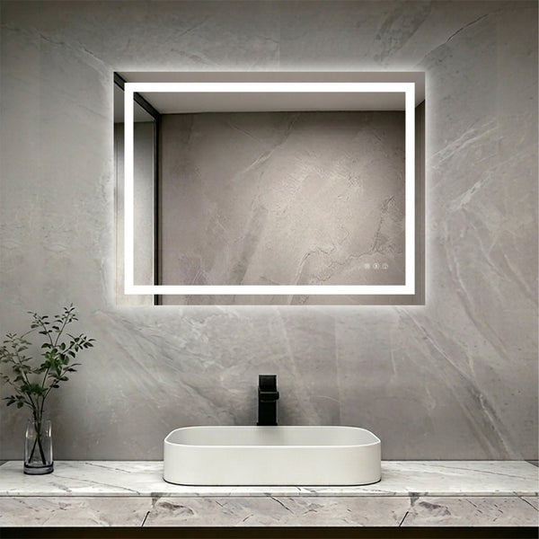 English Elm 40" Dimmable Led Vanity Mirror with Front Back Lighting Anti-fog and Three Color Modes W1920P493137