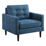 OSP Home Furnishings Grayburn Mid-Century Chair Navy