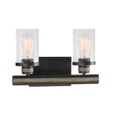 Beaufort 14'' Wide 2-Light Vanity Light - Anvil Iron 89153/2 Elk Lighting