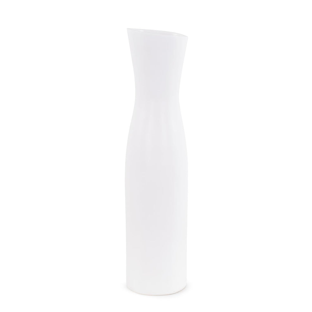 Howard Elliott Larek Asymmetrical Contemporary Ceramic Vase - Elevate Your Space With Modern Artistry And Elegance White Ceramic 89155-howard-elliott