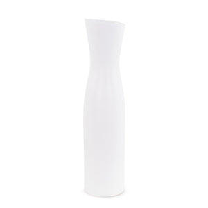 Howard Elliott Larek Asymmetrical Contemporary Ceramic Vase - Elevate Your Space With Modern Artistry And Elegance White Ceramic 89155-howard-elliott