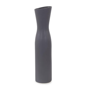 Howard Elliott Larek Asymmetrical Contemporary Ceramic Vase - Elevate Your Space With Modern Artistry And Elegance Gray Ceramic 89156-howard-elliott