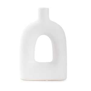 Howard Elliott Aase Ceramic Vase - Off-white Textured Design For Natural Elegance And Visual Depth In Home Decor White Ceramic 89181-howard-elliott