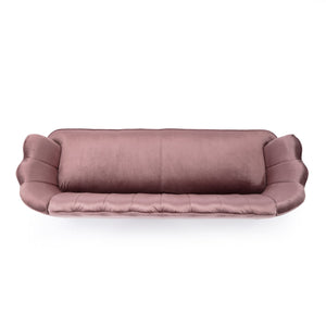 English Elm Christopher Knight Home® - 3 Seater Sofa - Modern Glam Blush Velvet Design With Gold Legs, Channel-Stitched For Ultimate Comfort 70395.00ABLSH_70395.00BBLSH