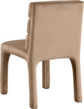 Kai Beige Velvet Dining Chair 891Beige-C Meridian Furniture