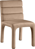 Kai Beige Velvet Dining Chair 891Beige-C Meridian Furniture