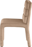 Kai Beige Velvet Dining Chair 891Beige-C Meridian Furniture