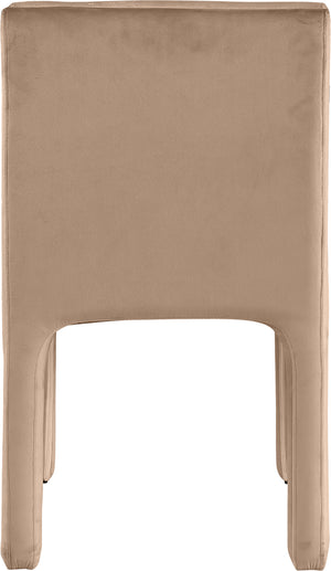 Kai Beige Velvet Dining Chair 891Beige-C Meridian Furniture
