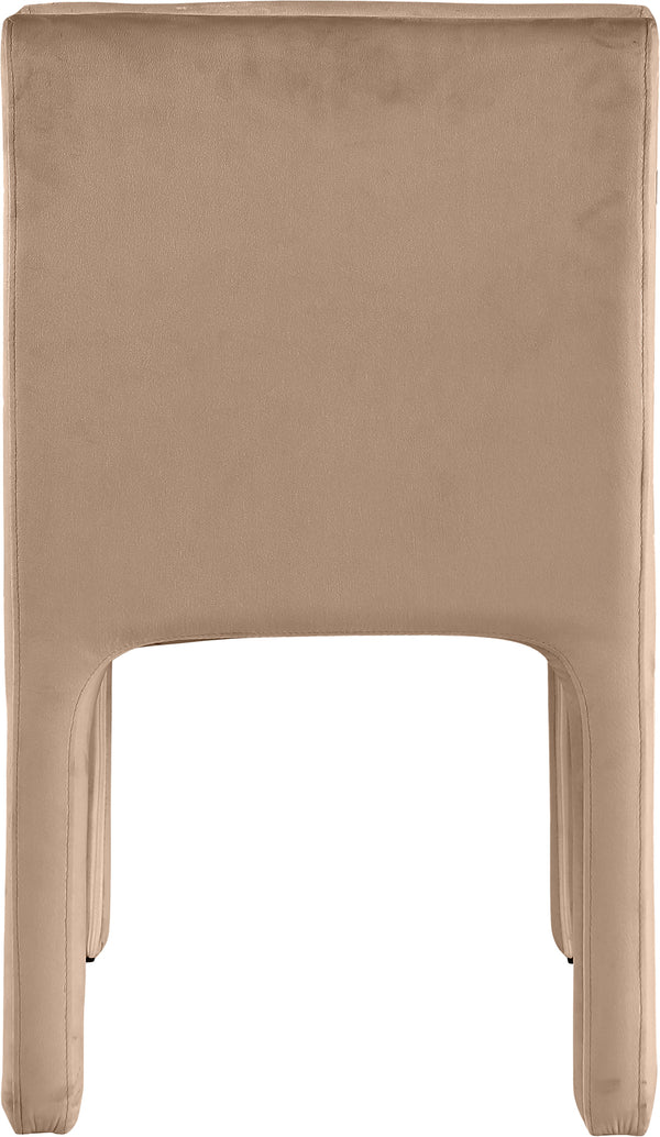 Kai Beige Velvet Dining Chair 891Beige-C Meridian Furniture