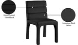 Kai Navy Velvet Dining Chair 891Black-C Meridian Furniture