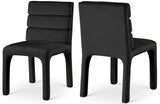 Kai Navy Velvet Dining Chair 891Black-C Meridian Furniture